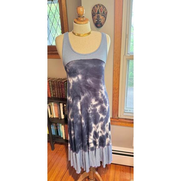 Handmade Upcycled Tie Dye Summer Sun Dress by Jeorjia Shea - Picture 6 of 10